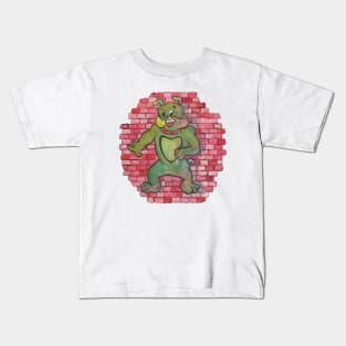 Bulldog Street Art Graffiti Kids T-Shirt